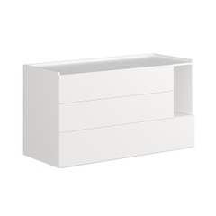 LEMA, Tủ đựng đồ dùng 3 ngăn kéo hiện đại DRA_070, 130x55x71cm