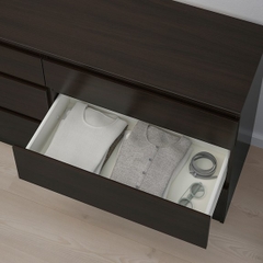 MOLTENI, Tủ lưu trữ đồ 3 tầng 6 ngăn size nhỏ DRA_084, 140x40x72cm