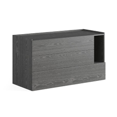 LEMA, Tủ lưu trữ đồ dùng 3 ngăn kéo hiện đại DRA_070, 130x55x71cm