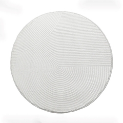 KATE, Thảm tròn hoa văn chải cát, RUG_010