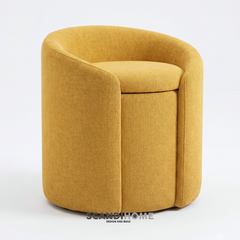 DONE, Ghế đôn, ghế trang điểm SOF_002 Scandi Home, 52x52x58cm, ghế có hộc lưu trữ tiện dụng