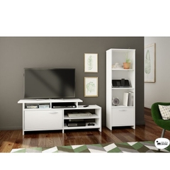 STEP ONE, Kệ trưng bày 4 tầng kèm hộc tủ kéo SHE_078, 50x35x140cm