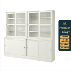 BODO, COMBO Bộ đôi kệ trưng bày cửa kính STO_084, 242x49x213cm