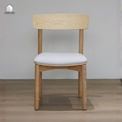 MONO, Bàn ăn 4 ghế gỗ tự nhiên DIN_002, 1300x750x760, Bàn ăn gỗ Scandi Home