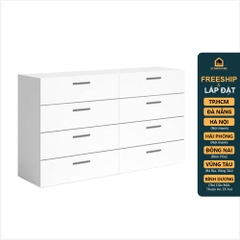 PEPER, Tủ lưu trữ đồ dùng hiện đại 4 tầng 8 ngăn DRA_131, 140x43x82cm