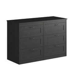 SENGE, Tủ lưu trữ đồ tân cổ điển 3 tầng 6 ngăn DRA_102, 122x50x81cm