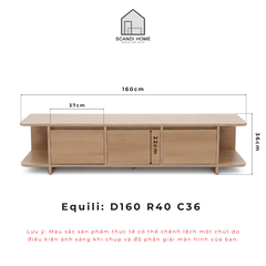EQUILI, Kệ tivi TVD_090, 160x40x36cm, Tủ tivi phòng khách Scandi Home