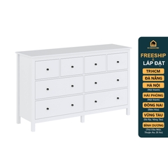 LUMET, Tủ lưu trữ tân cổ điển 3 tầng 8 ngăn DRA_242, 160x48x96cm