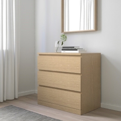 MOLTENI, Tủ lưu trữ đồ 3 ngăn kéo DRA_015, 80x48x78cm