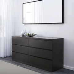 MOLTENI, Tủ lưu trữ đồ 3 tầng 6 ngăn kéo DRA_002, 160x48x78cm