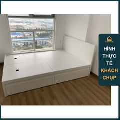 MOLTENI, Giường ngủ 2 hộc tủ, 1m2 BED_001, 210x35cm