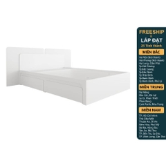 SELINA, Giường ngủ 2 hộc tủ kéo BED_131, 207x90cm