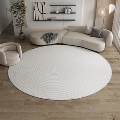 KATE, Thảm tròn hoa văn chải cát, RUG_010