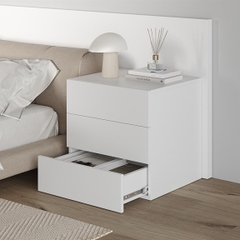 NOVA, Táp đầu giường 3 ngăn kéo cỡ lớn DRA_076, 64x48x54cm