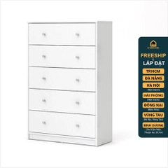 GUILF, Tủ lưu trữ đồ dùng hiện đại 5 ngăn DRA_111, 72x35x108cm