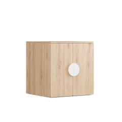ZANOTTA, Tủ lưu trữ đồ dùng 2 tầng kèm tay nắm STO_027, 60x57x63cm