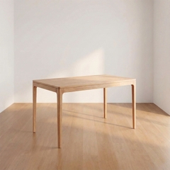 MONO, Bàn ăn 4 ghế gỗ tự nhiên DIN_002, 1300x750x760, Bàn ăn gỗ Scandi Home