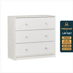 GUILF, Tủ lưu trữ đồ dùng hiện đại 3 ngăn DRA_110, 72x35x68cm
