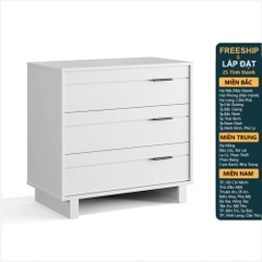 FYNN, Tủ lưu trữ 3 tầng phong cách Bắc Âu DRA_162, 84x46x80cm