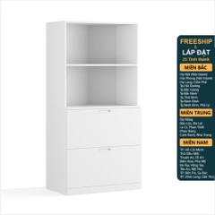 GALA, Kệ tủ lưu trữ đồ dùng kèm hộc tủ kéo DRA_169, 80x45x160cm