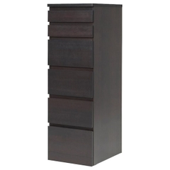 MOLTENI, Tủ lưu trữ đồ dùng 6 ngăn kéo kèm gương DRA_022, 40x48x126cm