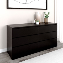 MOLTENI, Tủ lưu trữ đồ 3 tầng 6 ngăn kéo DRA_002, 160x48x78cm