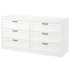 SENGE, Tủ lưu trữ đồ dùng tân cổ điển 3 tầng 6 ngăn DRA_100, 162x50x81cm