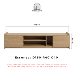 ESSENZA, Kệ tivi TVD_091, 160x40x40cm, Tủ tivi phòng khách Scandi Home