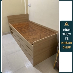 VENUS, Giường đơn kèm 4 hộc tủ kéo, đặc biệt cho trẻ em BED_002, 206x106x60cm