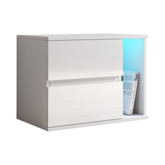 MALE, Táp đầu giường 2 ngăn kéo kèm đèn led DRA_194, 66x40x49cm