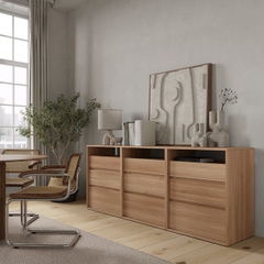 DECI, Tủ đựng đồ, tủ lưu trữ DRA_302, 210x48x84cm, sản xuất bởi Scandi Home