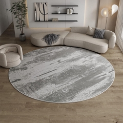 KATE, Thảm tròn họa tiết trừu tượng, RUG_011, Scandi Home