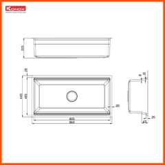 Chậu Rửa Bát KONOX KN8644SU Dekor