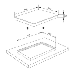 Bếp 3 Từ Malloca MIH 593 ECO
