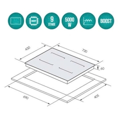 Bếp Từ Đôi GrandX GX IH615SE