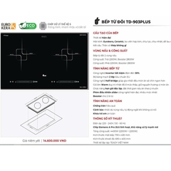 Bếp Từ Đôi Teady TD-903Plus