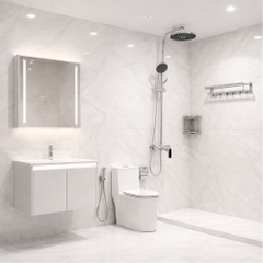 Bộ Combo Thiết Bị Vệ Sinh RG03 Đầy Đủ 8 Món - Trọn Bộ Phòng Tắm Cao Cấp