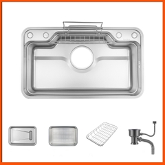 Bồn Rửa Chén Inox XLG8248TS Cao Cấp – Chống Xước, Chống Bám Bẩn, Dễ Vệ Sinh