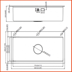 Chậu Rửa Bát 1 Hố KP – CR08 – 8245NE | Thiết Kế Hiện Đại, Tiện Lợi, Phù Hợp Mọi Không Gian Bếp