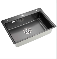 Chậu rửa bát 1 hố đen Titalium K7550PVD