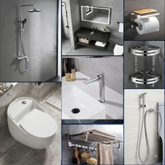 Combo Thiết Bị Vệ Sinh Phòng Tắm RGL77 Cao Cấp – Trọn Bộ Sang Trọng