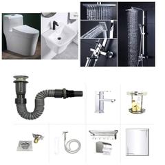 Trọn Bộ Combo Thiết Bị Vệ Sinh Phòng Tắm TD20 – Sang Trọng, Giá Tốt, Tiện Nghi