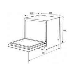 Máy Rửa Bát Hafele HDW-T5531B 538.21.350