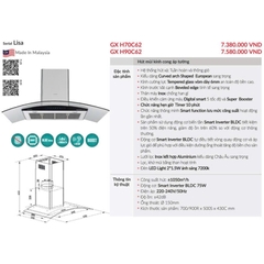 Máy Hút Mùi GrandX GX H90C62