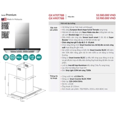 Máy Hút Mùi GrandX GX H90T78B
