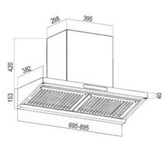 Máy Hút Mùi Bauer BC 90BTC SLUX