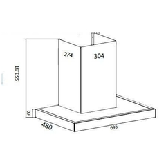 Máy Hút Mùi Chữ T Canzy CZ PRO333SG