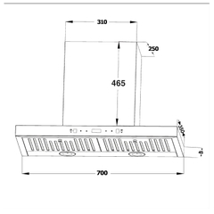 Máy Hút Mùi Chef’s EH R908E3T