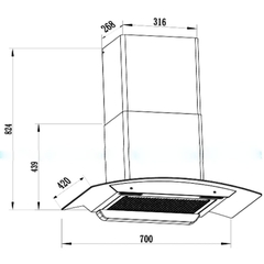 Máy Hút Mùi Faster 750B | 750S – Cảm Ứng Vẫy Tay