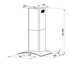 Máy Hút Mùi Hafele HH-WT70A 533.86.807